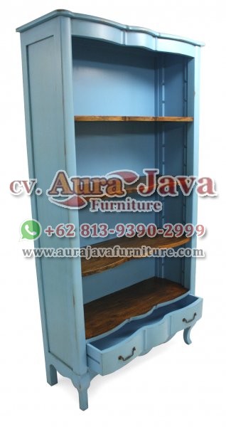 indonesia open bookcase classic furniture 001