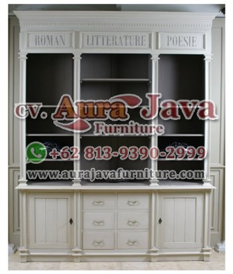 indonesia open bookcase classic furniture 004