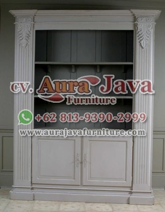 indonesia open bookcase classic furniture 005