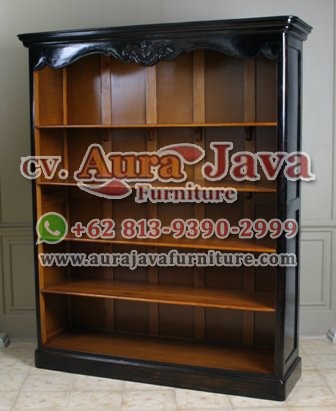 indonesia open bookcase classic furniture 006