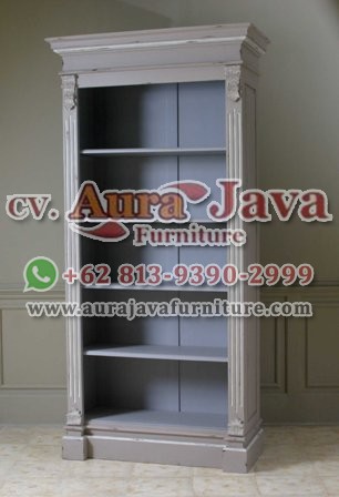 indonesia open bookcase classic furniture 008