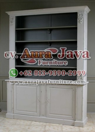 indonesia open bookcase classic furniture 009