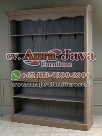 indonesia open bookcase classic furniture 015