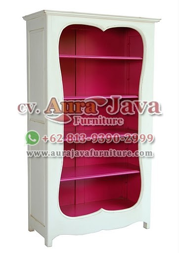 indonesia open bookcase classic furniture 024