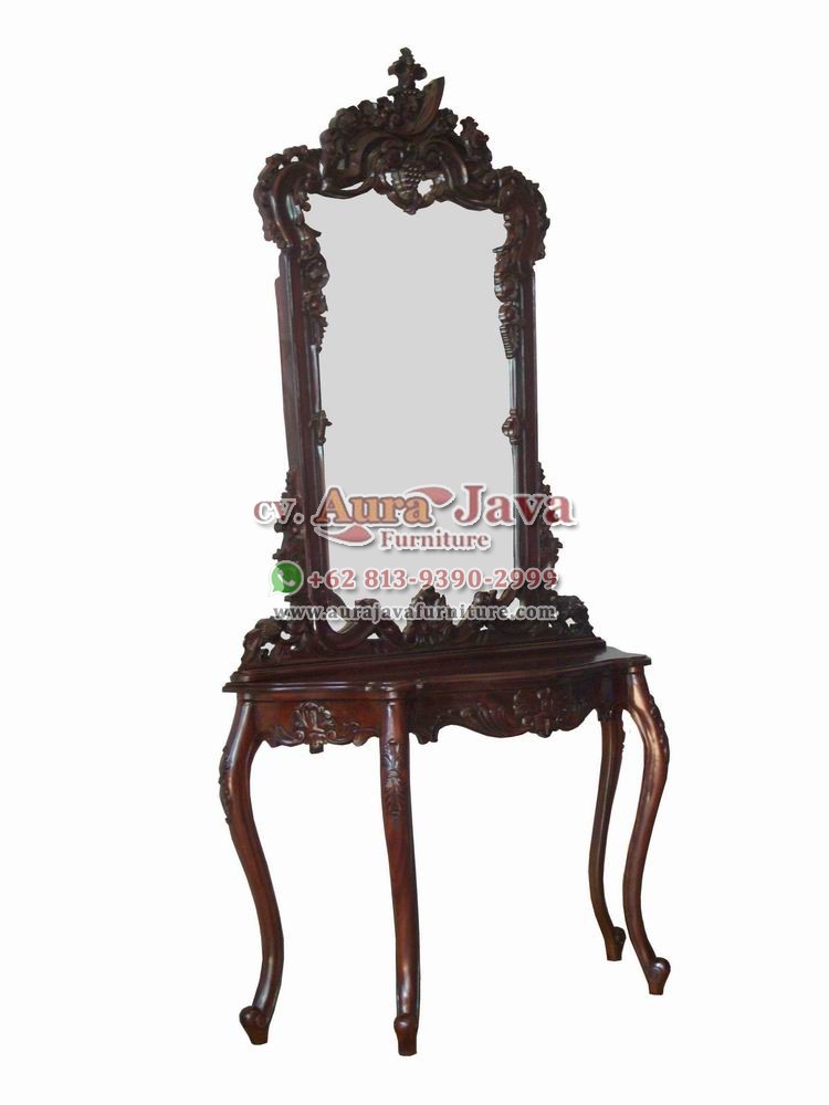 indonesia console mirror mahogany furniture 012