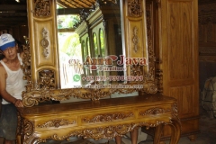 indonesia console mirror mahogany furniture 009