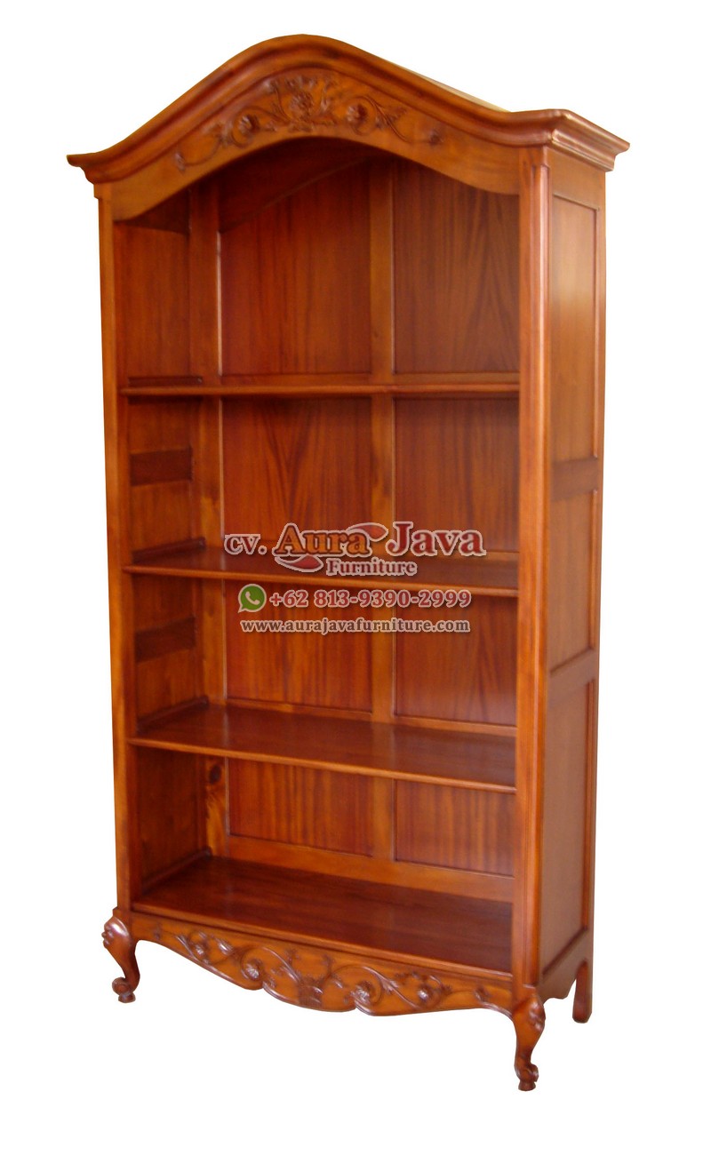 indonesia open bookcase mahogany furniture 036
