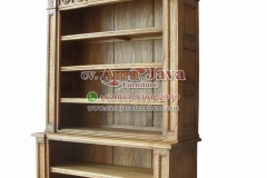 indonesia open bookcase mahogany furniture 010