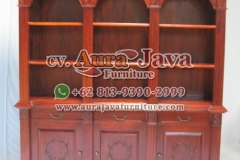 indonesia open bookcase mahogany furniture 020