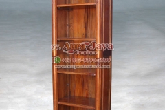 indonesia open bookcase mahogany furniture 023