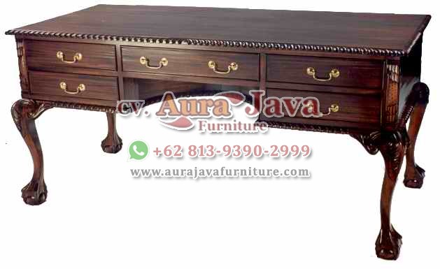 indonesia partner desk teak furniture 019