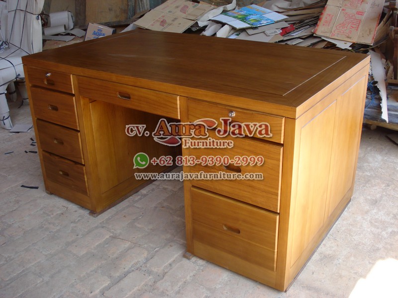 indonesia partner desk teak furniture 042