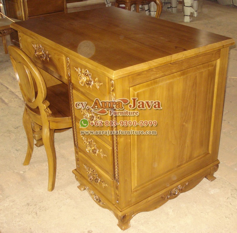 indonesia partner desk teak furniture 050