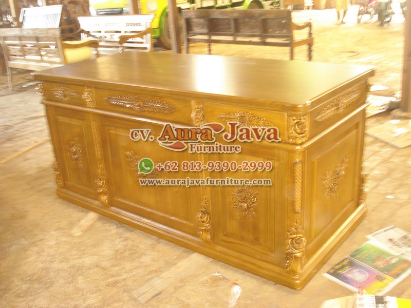 indonesia partner desk teak furniture 052