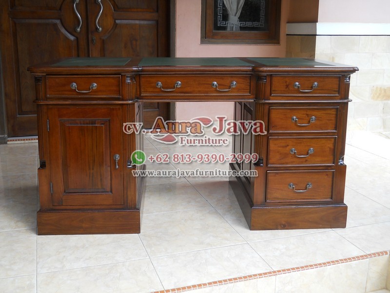 indonesia partner desk teak furniture 053