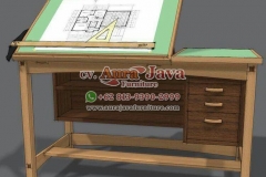 indonesia partner desk teak furniture 001