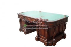 indonesia partner desk teak furniture 038