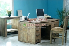 indonesia partner desk teak furniture 041