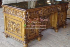 indonesia partner desk teak furniture 048