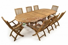 indonesia dining set teak out door furniture 007