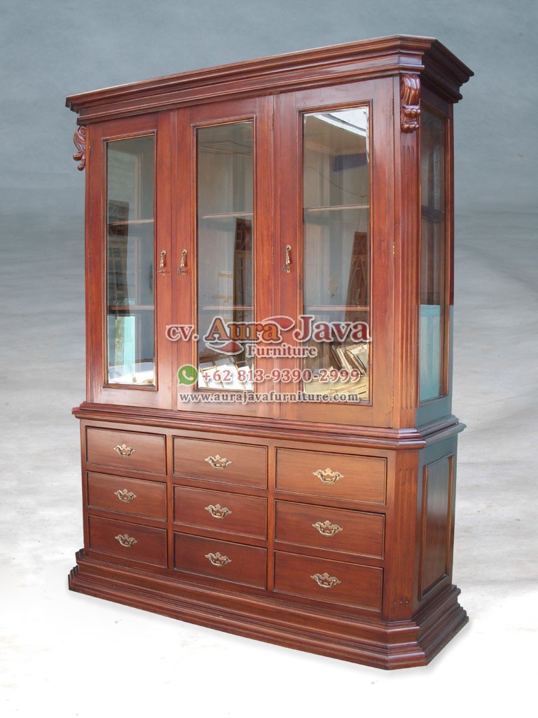 indonesia bookcase mahogany furniture 018