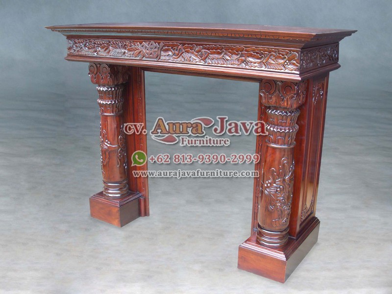indonesia fire place mahogany furniture 006