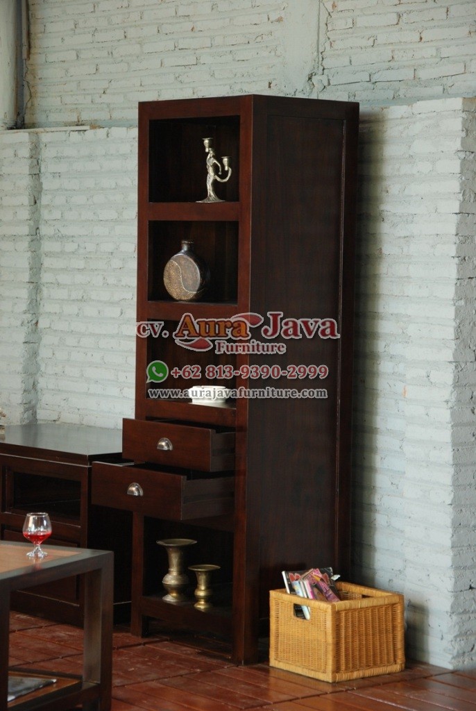 indonesia open bookcase mahogany furniture 028