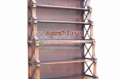 indonesia open bookcase mahogany furniture 001