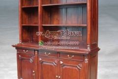 indonesia open bookcase mahogany furniture 003