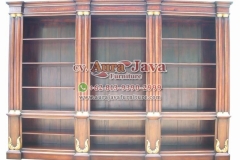 indonesia open bookcase mahogany furniture 005