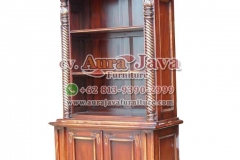 indonesia open bookcase mahogany furniture 006