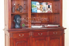 indonesia open bookcase mahogany furniture 012
