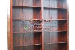 indonesia open bookcase mahogany furniture 018
