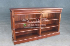 indonesia open bookcase mahogany furniture 021