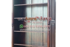 indonesia open bookcase mahogany furniture 024