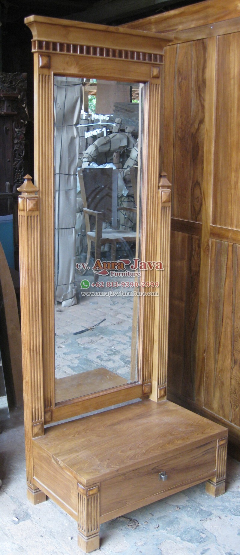 indonesia mirrored teak furniture 042