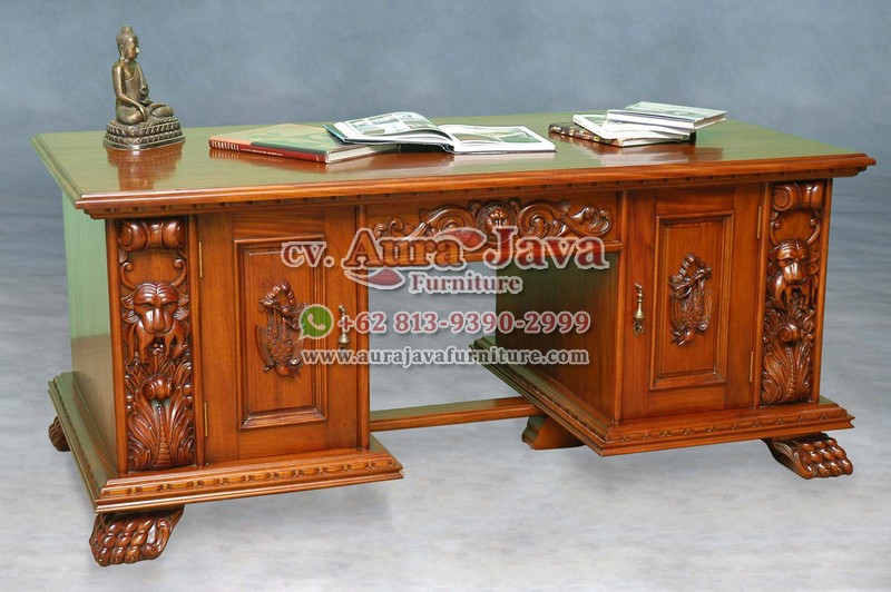 indonesia partner desk teak furniture 012