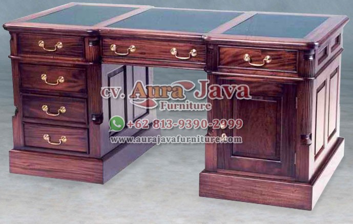 indonesia partner desk teak furniture 034