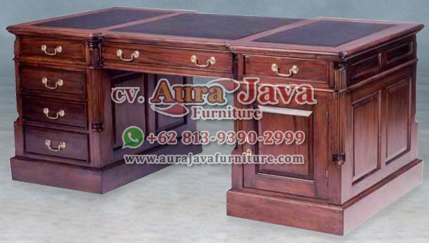 indonesia partner desk teak furniture 035
