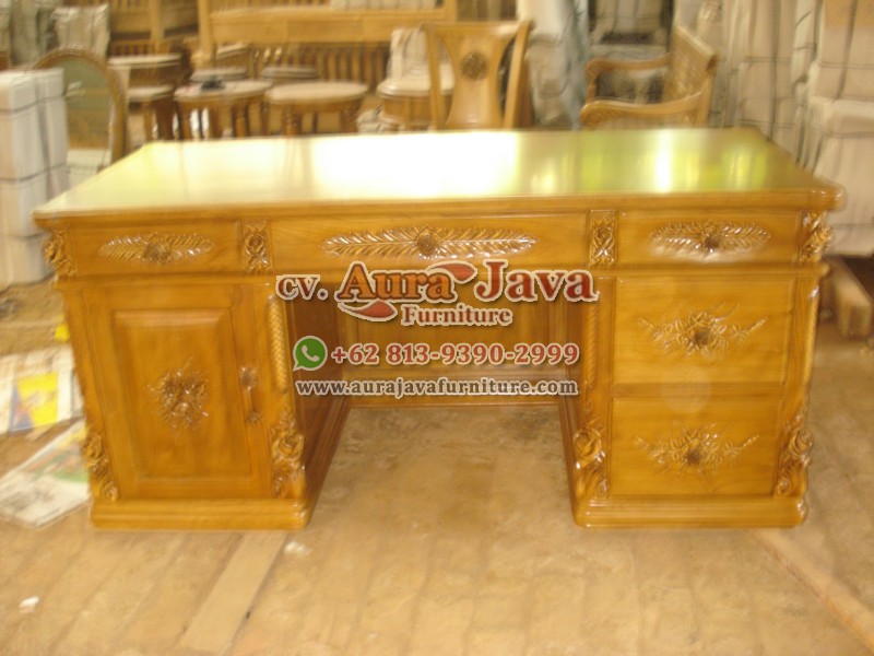 indonesia partner desk teak furniture 051