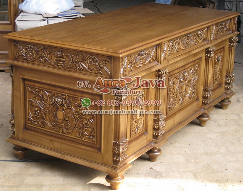 indonesia partner desk teak furniture 066