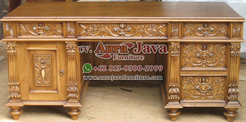 indonesia partner desk teak furniture 067