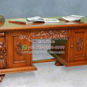 Indonesia Mahogany Furniture Store Catalogue Partner Table Aura Java Jepara 008