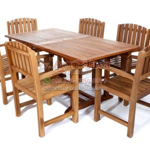 Indonesia Teak Furniture Store Catalogue Teak Outdoor Dining Set Furniture Aura Java Jepara 001